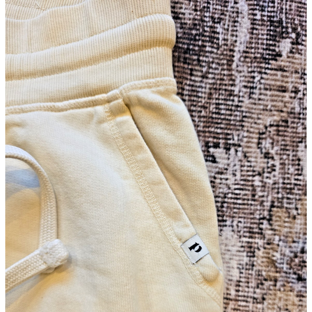 Pact Organic Cotton Jogger Sweatpants Stone Cream Beige Lounge Athleisure L - Picture 7 of 10